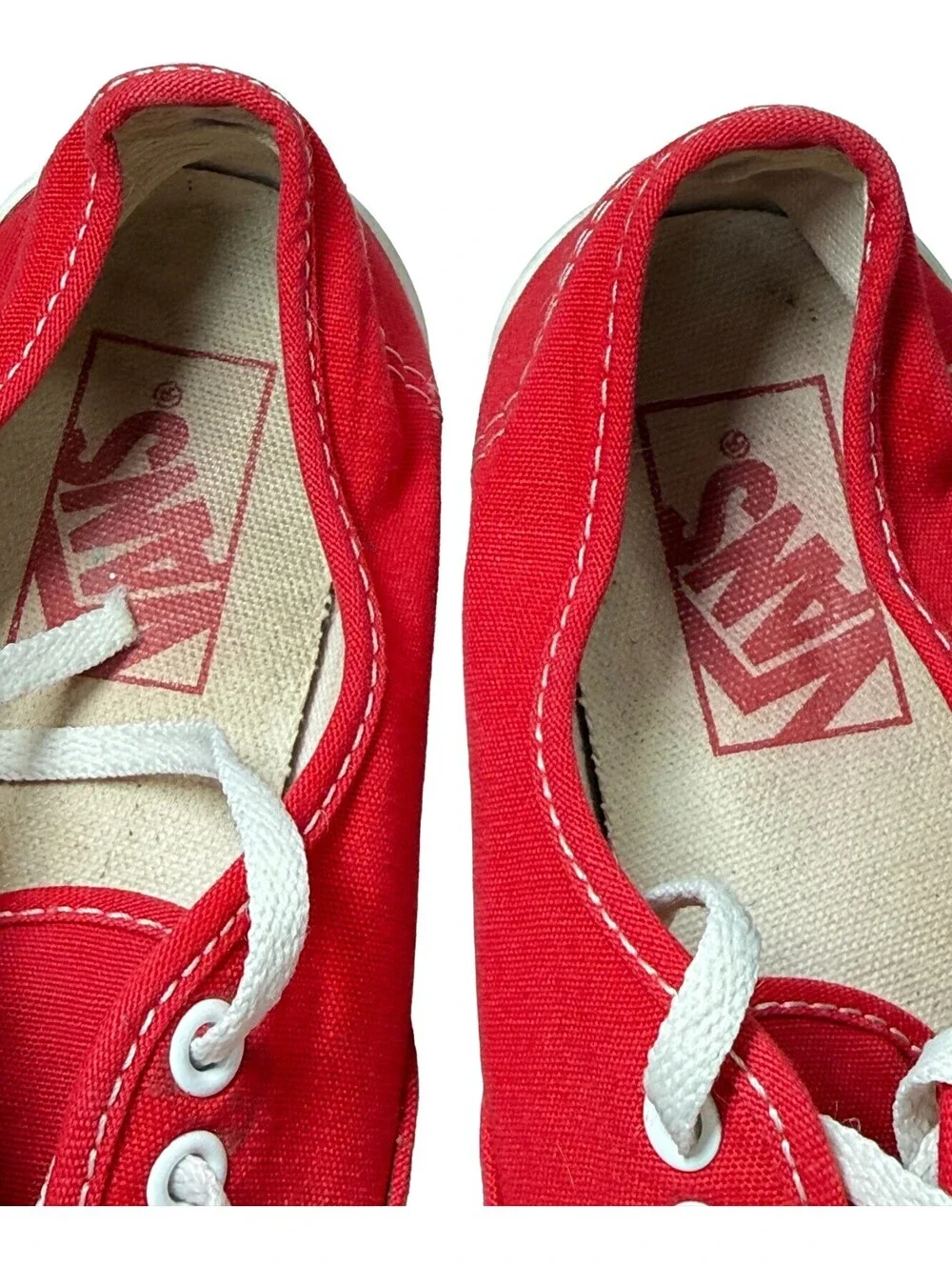 VANS OFF THE WALL UNISEX LOW SNEAKER Mens 5.5 Womens 7 Laces Red / Dark Pink
